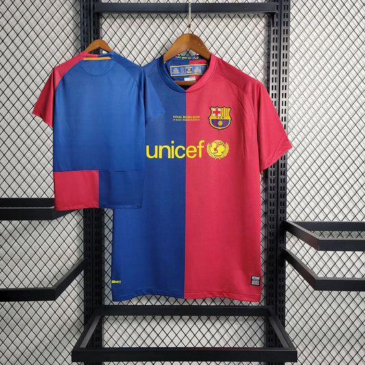 Retro 2008/09 FC Barcelona UCL FINAL hemmatröja