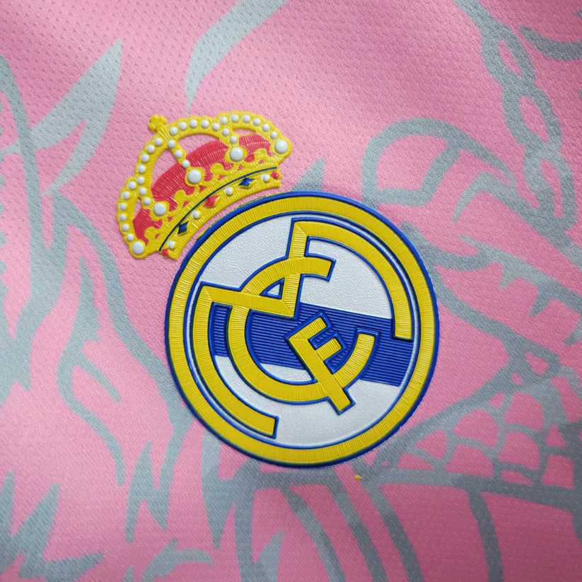 2023 Real Madrid Special Edition Pink Dragon Shirt