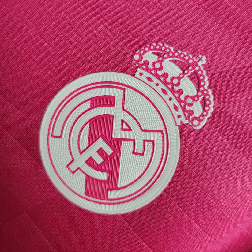 Retro 2014/15 Real Madrid borta rosa skjorta